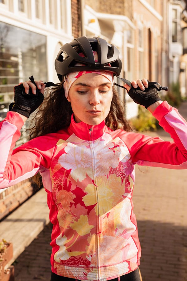 fietskleding-dames-winter-roze-geel